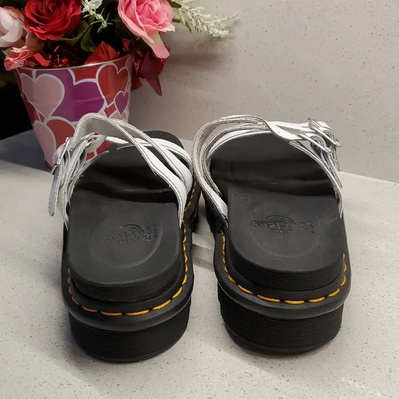 Dr. Martens White Strappy Sandals - Picture 4 of 11